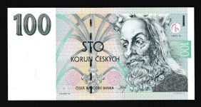 Geldscheine Banknoten Tschechien 100 Korun 1997 I UNC