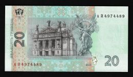 Geldscheine Banknoten Ukraine 20 Hryvni 2003 1 UNC
