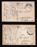 Ansichtskarte Belgien Antwerpen Feldpost Lot aus 2 Karten Herbitzheim Saarland