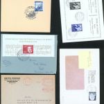 Sammlung Musik inter. Lot von 16 alten Briefen und Ganzsachen Stempel