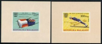 Afrika Madagaskar 767-772 Olympia Sport Montreal Sonderblocksatz ungezähnt Miche