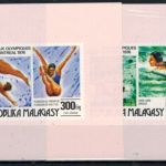 Afrika Madagaskar 775-780 B Olympia Sport Montreal Sonderblock ungezähnt