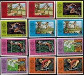 Ostafrika Komoren 275-280 A+B Olympia Sport Montreal Satz- + Block jeweils t