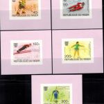 Afrika Niger506-510 B Olympia Sport Winterspiele Innsbruck Sonderblocksatz
