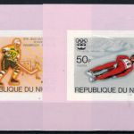 Afrika Niger506-510 B Olympia Sport Winterspiele Innsbruck Sonderblocksatz