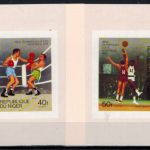Afrika Niger 531-535 B Olympia Sport Montreal Sonderblocksatz ungezähnt Michel