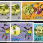 Pferde Pferdesport Olympia Afrika Liberia 990-995 A+B Block 18 Aü+B Montreal