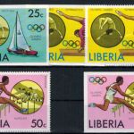 Pferde Pferdesport Olympia Afrika Liberia 990-995 A+B Block 18 Aü+B Montreal