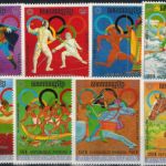 Afrika Kambodscha 407-415 A und Block 61+62 A Olympia Sport Montreal Luxus
