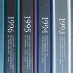 Bund Jahressammlungen Dt. Post 4 Bände kpl mit Ersttagsstempel 1993-96 Kat 560,-