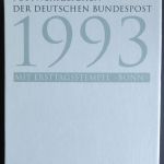 Bund Jahressammlungen Dt. Post 4 Bände kpl mit Ersttagsstempel 1993-96 Kat 560,-
