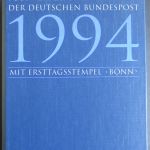 Bund Jahressammlungen Dt. Post 4 Bände kpl mit Ersttagsstempel 1993-96 Kat 560,-
