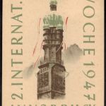 Ansichtskarte Österreich 2. INT. SPORTWOCHE INNSBRUCK + sehr schöner SST 1947