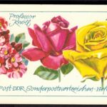 DDR Markenheftchen 6 I 1 Rosenausstellung 1972 tadellos postfrisch