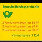 Berlin Markenheftchen 10 a II oZ Burgen und Schlösser1977 tadellos postfrisch