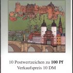 Bundesrepublik Markenheftchen 33 800 Jahre Heidelberg 1996 Luxus postfrisch