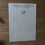 DDR Ersttagsblatt - Jahressammlung 1988 mit ESST handgestempelt Kat.-Wert 160,-
