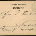 Deutsches Reich Postsache Kaiserliches Postamt Dresden 1895