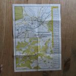 Brückenau alter Stadtplan mit Wanderkarte Bayern