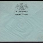 Deutsches Reich Infla EF 288 75 auf 400 M Firmenbrief Feuerbach Wiesbaden gepr.