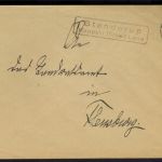 Brief Deutsches Reich Landpoststempel Stenderup Kappeln Schleswig nach Flensburg