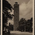 Berlin 132-134 auf Ansichtskarte München SST 8. Deutsche Handwerksmesse 7.5.1956