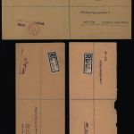 Großbritannien 3 Feldpost R - Briefe an Fernmeldeamt Heide Holstein R-Zettel mit