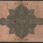 Geldschein Banknote Deutsches Reich Reichsbanknote 50 Mark 25 a C 10.3.1906 II