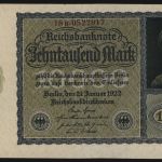 Geldschein Reichsbanknote 10.000 Mark 19.1. 1922 - I.