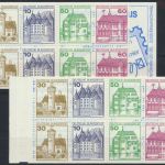 Bund Markenheftchen MH 23 a-e Burgen & Schlösser 1980 alle 5 Typen Kat 70,00