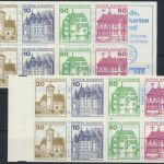 Bund Markenheftchen MH 23 a-e Burgen & Schlösser 1980 alle 5 Typen Kat 70,00
