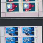 Bund 2077-2081 Wohlfahrt Kosmos Weltraum kpl. als Bogenecke Eckrand Viererblock