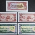 10 Geldscheine Banknoten Volksrepublik Laos P-25-P-30 1-100 Kip bankfrisch UNC