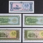 10 Geldscheine Banknoten Volksrepublik Laos P-25-P-30 1-100 Kip bankfrisch UNC