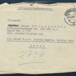 Kriegsgefangenen KGF Post 2 Briefe ab Düsseldorf nach Egypten einmal kpl. mit