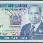 Geldscheine Banknote Kenya Kenia 20 Shillings P-25a vorzüglich XF 12.12.1988
