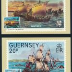 Guernsey 6 Künstlerkarten 100 Jahre La Societe Guernesiaise Ersttagsstempel