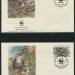 WWF Cocos Island 267-270 Tiere Vögel Keeling-Bindenralle kpl. Kapitel bestehend