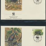 WWF Cocos Island 267-270 Tiere Vögel Keeling-Bindenralle kpl. Kapitel bestehend