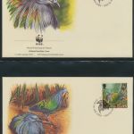WWF Salomon Inseln 835-838 Tiere Vögel Die Kragentaube kpl. Kapitel besteh
