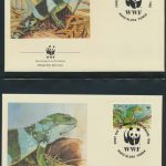 WWF Tonga 1140-1143 Tiere Der Kurzkammleguan kpl. Kapitel bestehend aus