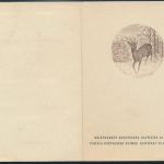 Böhmen & Mähren Briefmarken-Ausstellung Slatinian 3 Klappkarten Tiere Reh Wild