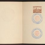 Böhmen & Mähren Briefmarken-Ausstellung Slatinian 3 Klappkarten Tiere Reh Wild
