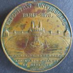 Münze Medaille Frankreich Expedition Universelle Paris Weltausstellung Palais