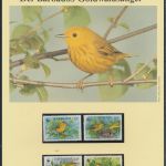 WWF Barbados 770-773 Tiere Vögel Goldwaldsänger kpl. Kapitel bestehend