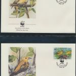 WWF Barbados 770-773 Tiere Vögel Goldwaldsänger kpl. Kapitel bestehend