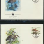 WWF Bahamas 672-675 Tiere Vögel Pfeifgans kpl. Kapitel bestehend