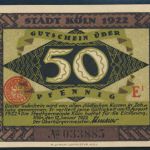 Geldschein Banknote Stadt Köln 717.2c Die Heinzelmännchen von Köln 1922 UNC