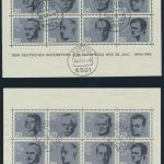 Bund Block 3 Widerstand 20 Jahre Attentat Hitler vier verschied. FDC Stempel