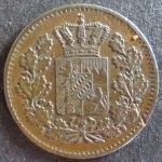 Münze Bayern 1867 - 2 Pfenning Scheidemünze Gekrönter Schild Kupfer ss